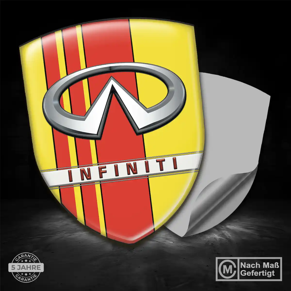 Infiniti Aufkleber 3D Gel Silikon Modernes Design
