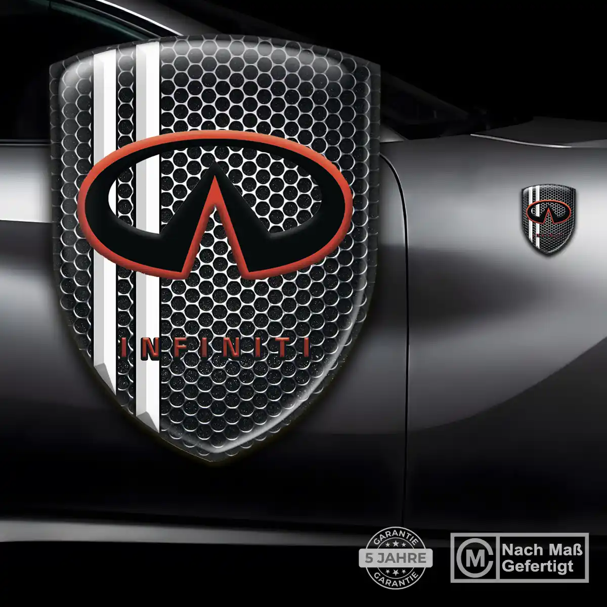 Infiniti Aufkleber 3D Gel Silikon Stilvolles Design