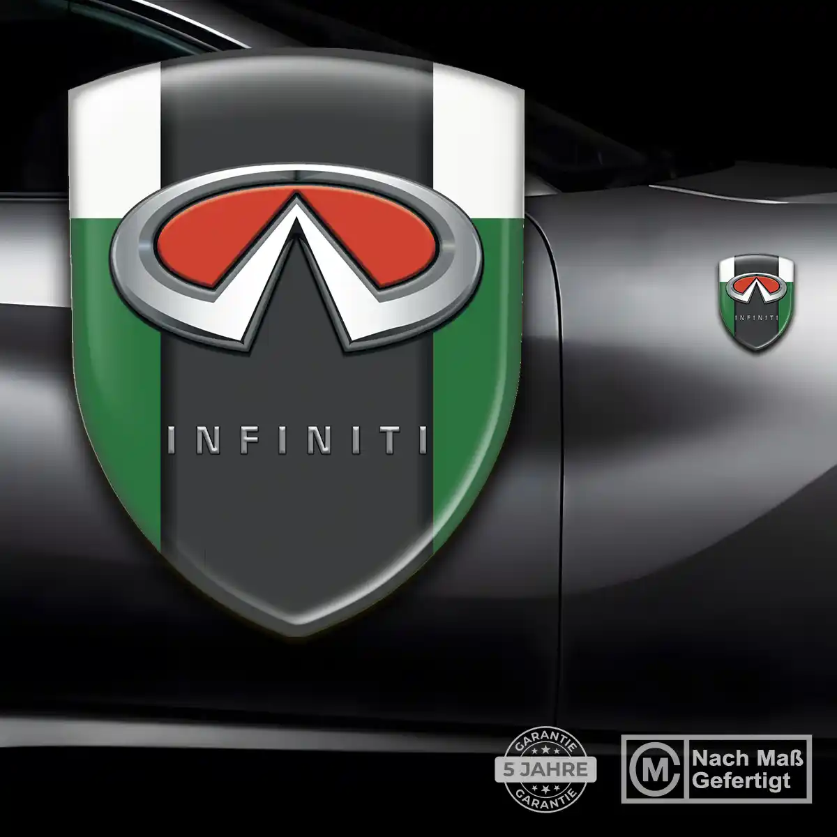 Infiniti Aufkleber 3D Gel Wappen Auto Elegantes Design