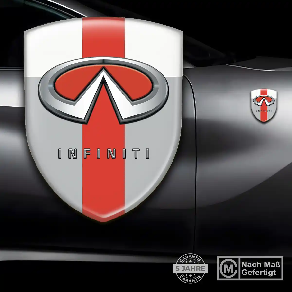 Infiniti Aufkleber 3D Gel Wappen Auto Erstklassige Qualität