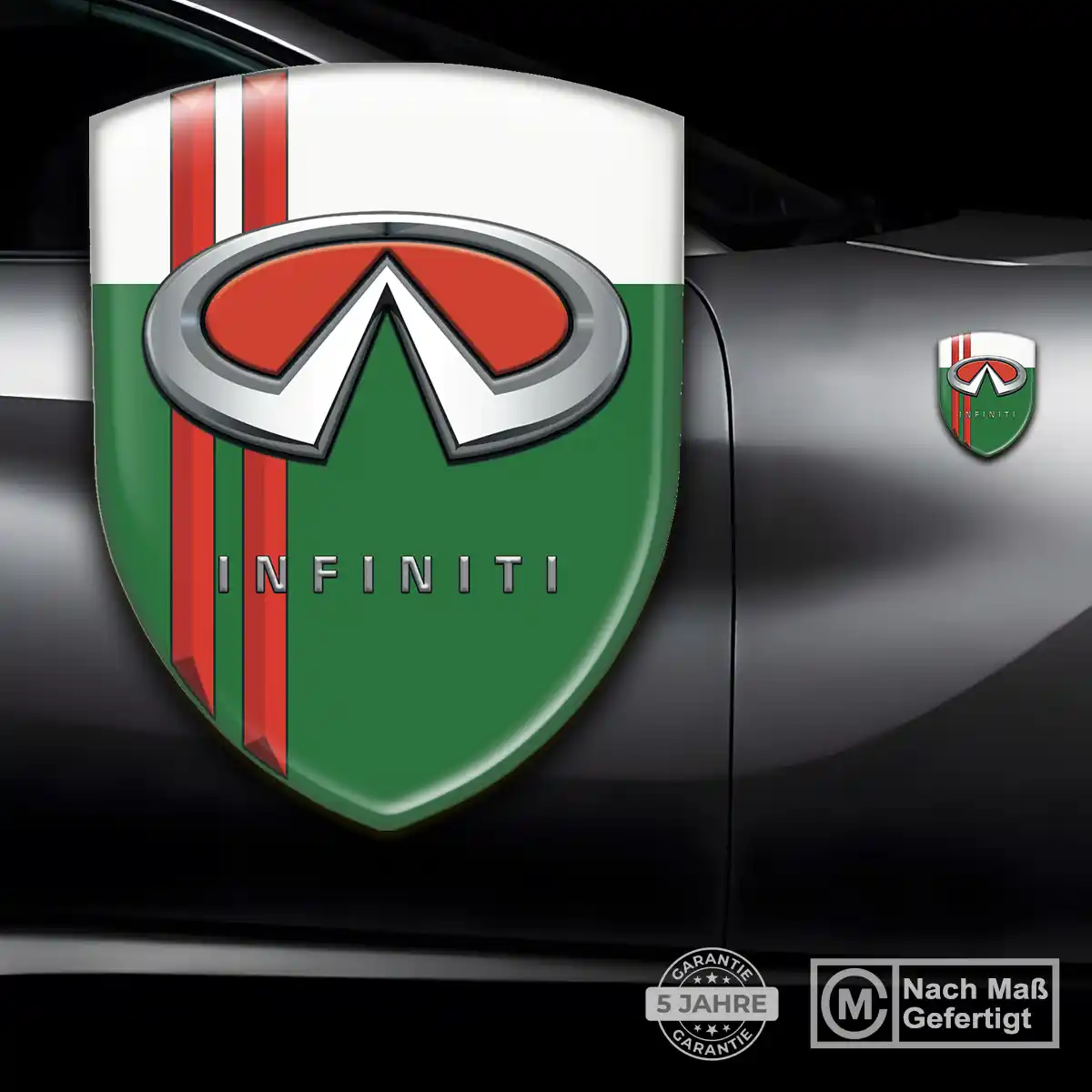 Infiniti Aufkleber 3D Gel Wappen Auto Höchste Qualität