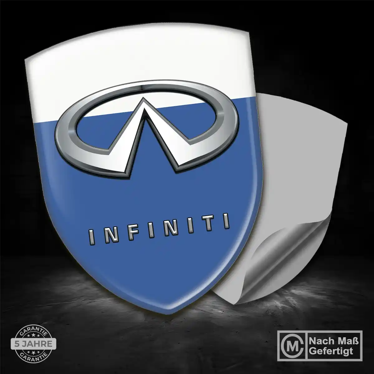 Infiniti Aufkleber 3D Gel Wappen Auto Hochwertiges Harz