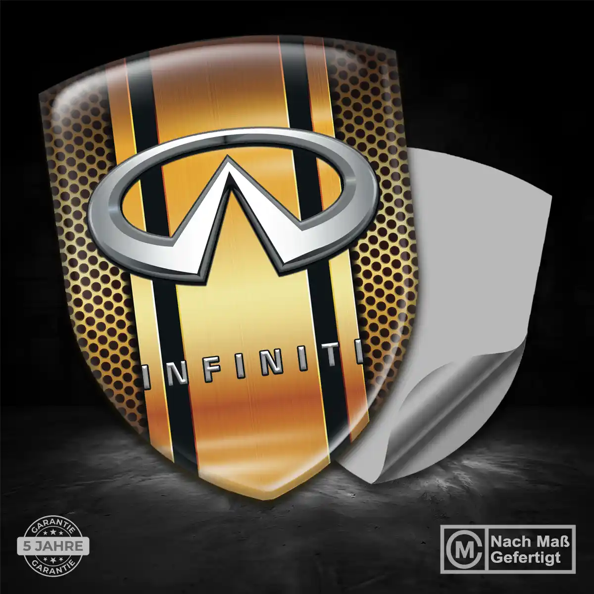Infiniti Aufkleber 3D Gel Wappen Auto Interieurdesign