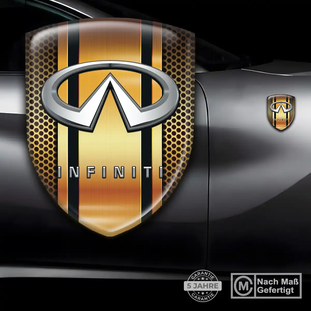 Infiniti Aufkleber 3D Gel Wappen Auto Interieurdesign