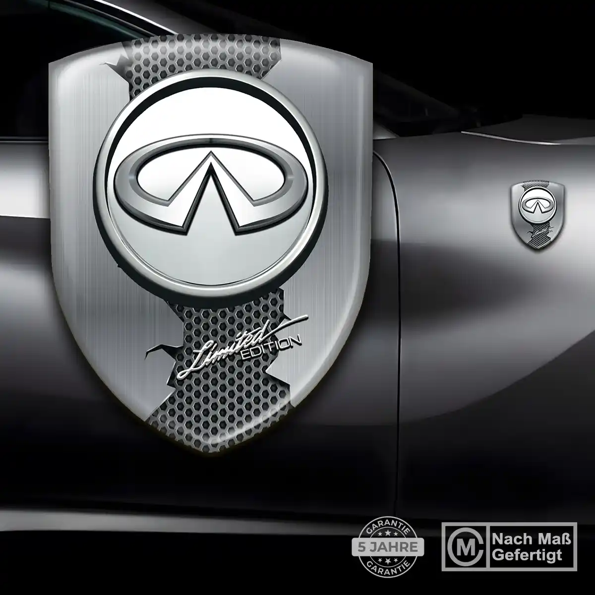 Infiniti Aufkleber 3D Gel Wappen Auto Limitierte Auflage