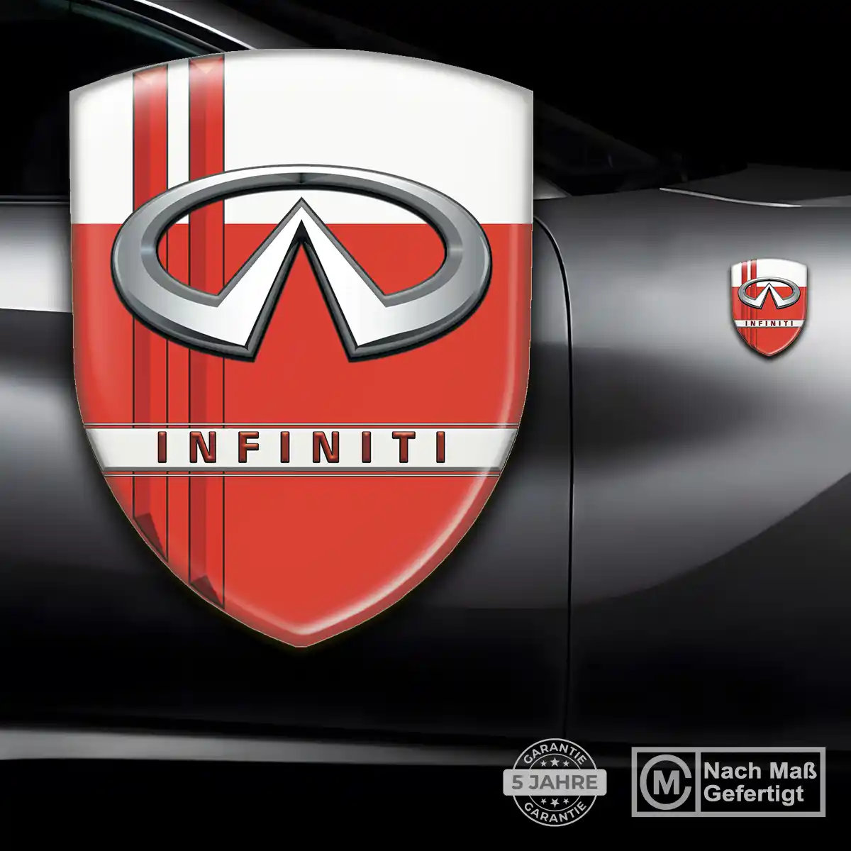 Infiniti Aufkleber 3D Gel Wappen Auto Markenedition
