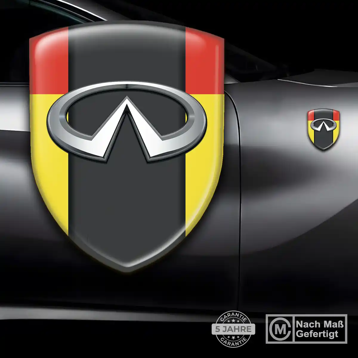 Infiniti Aufkleber 3D Gel Wappen Auto Premiumqualität