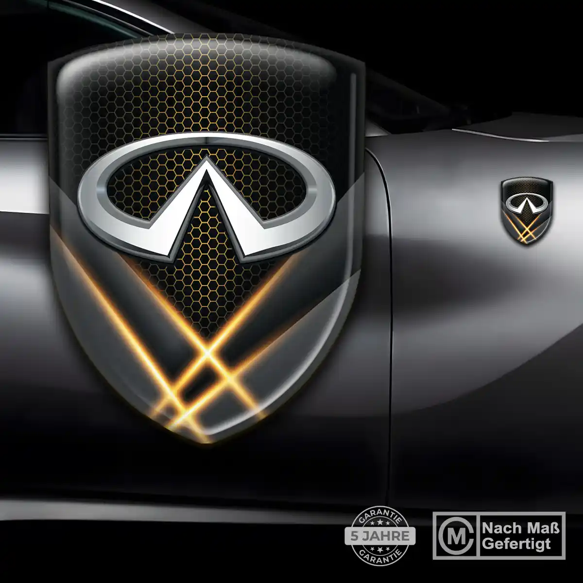 Infiniti Aufkleber 3D Gel Wappen Auto Stilvolles Design