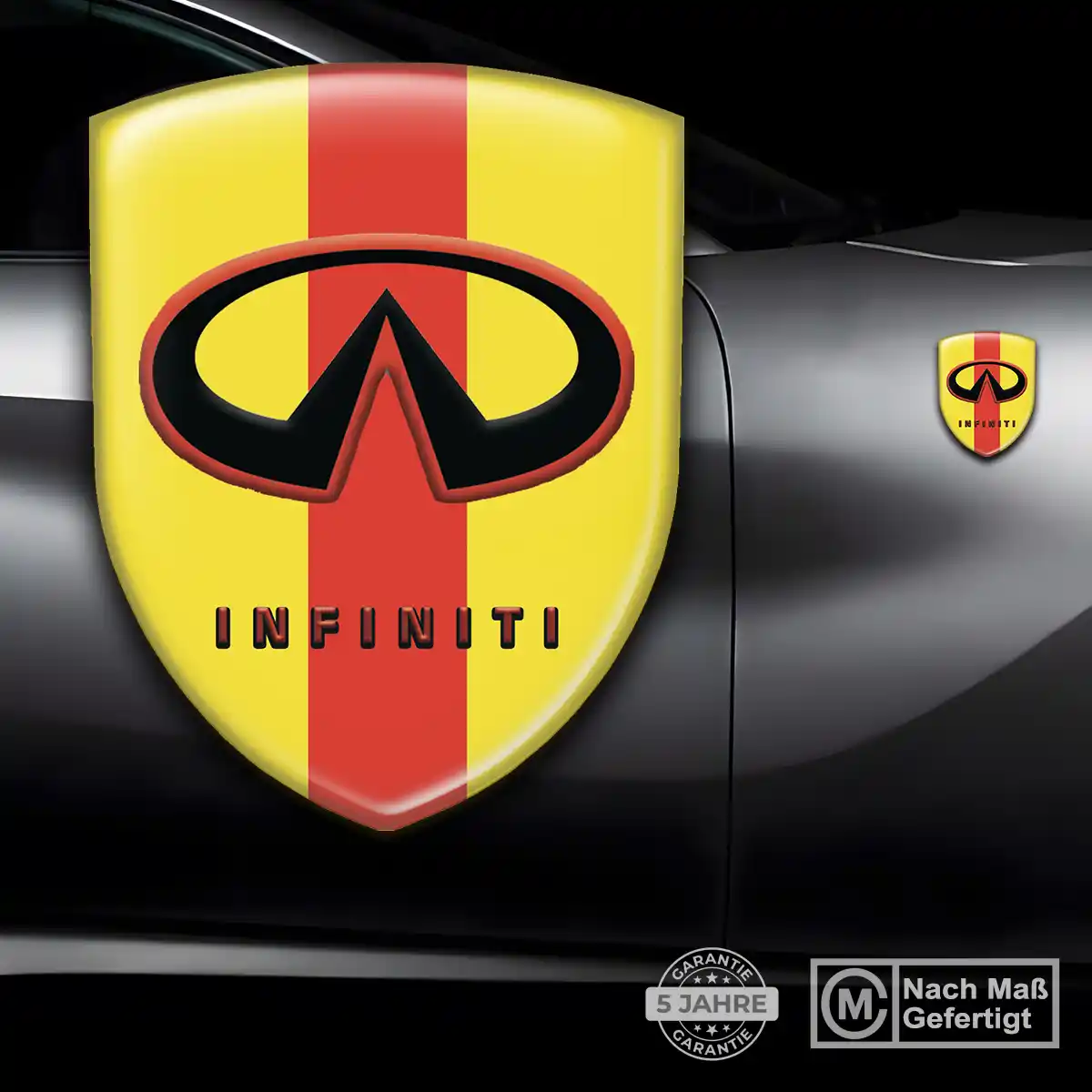 Infiniti Aufkleber 3D Gel Wappen Höchste Qualität