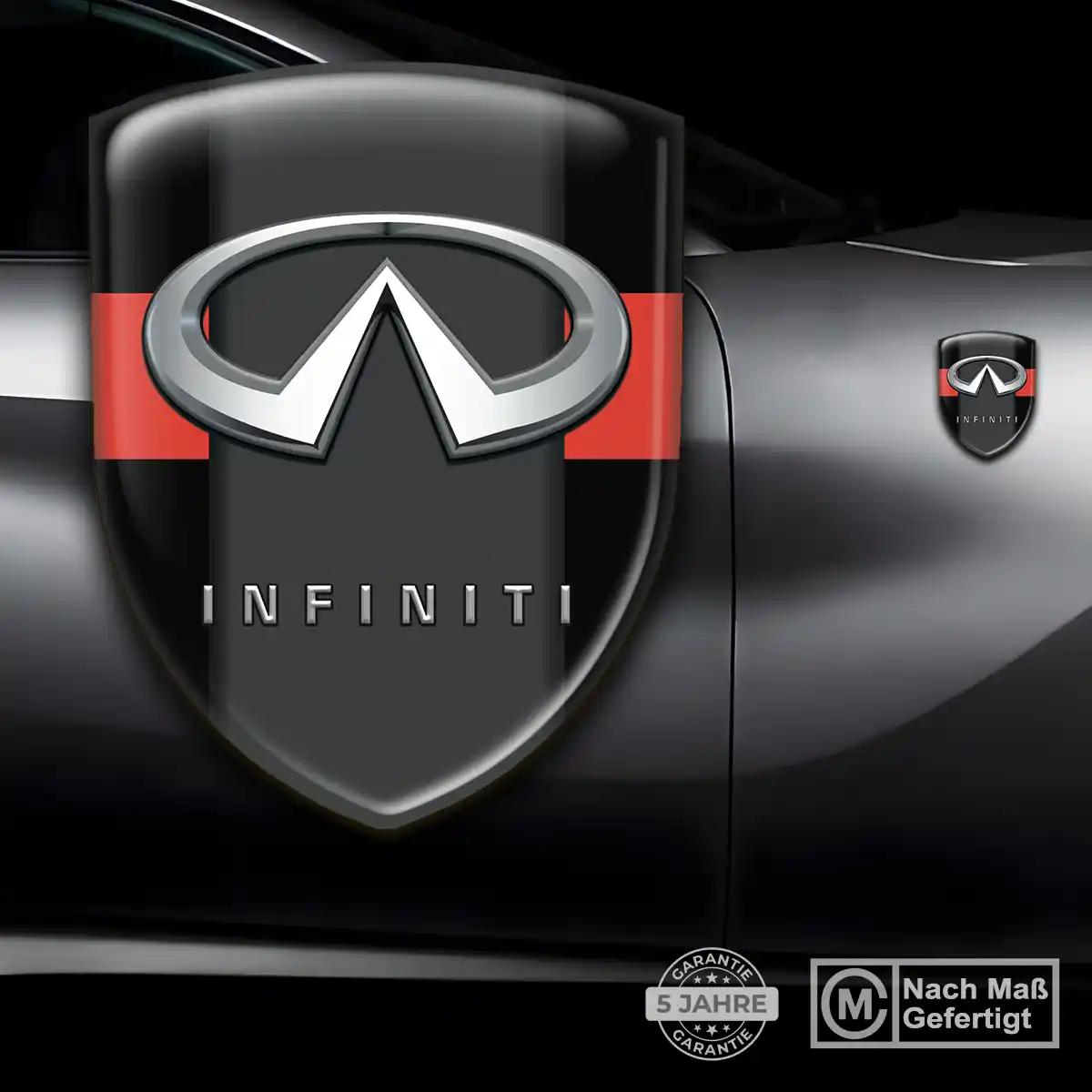 Infiniti Aufkleber 3D Gel Wappen Interieurdesign