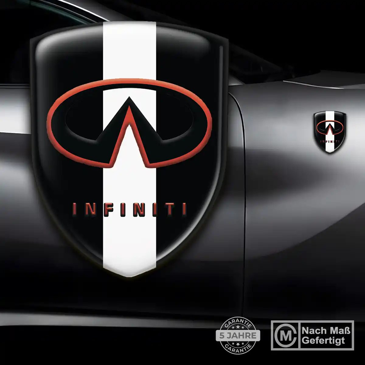 Infiniti Aufkleber 3D Gel Wappen Markenedition