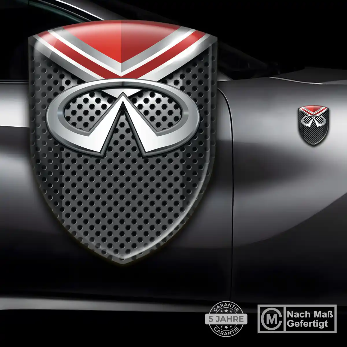 Infiniti Aufkleber 3D Gel Wappen Premium-Edition