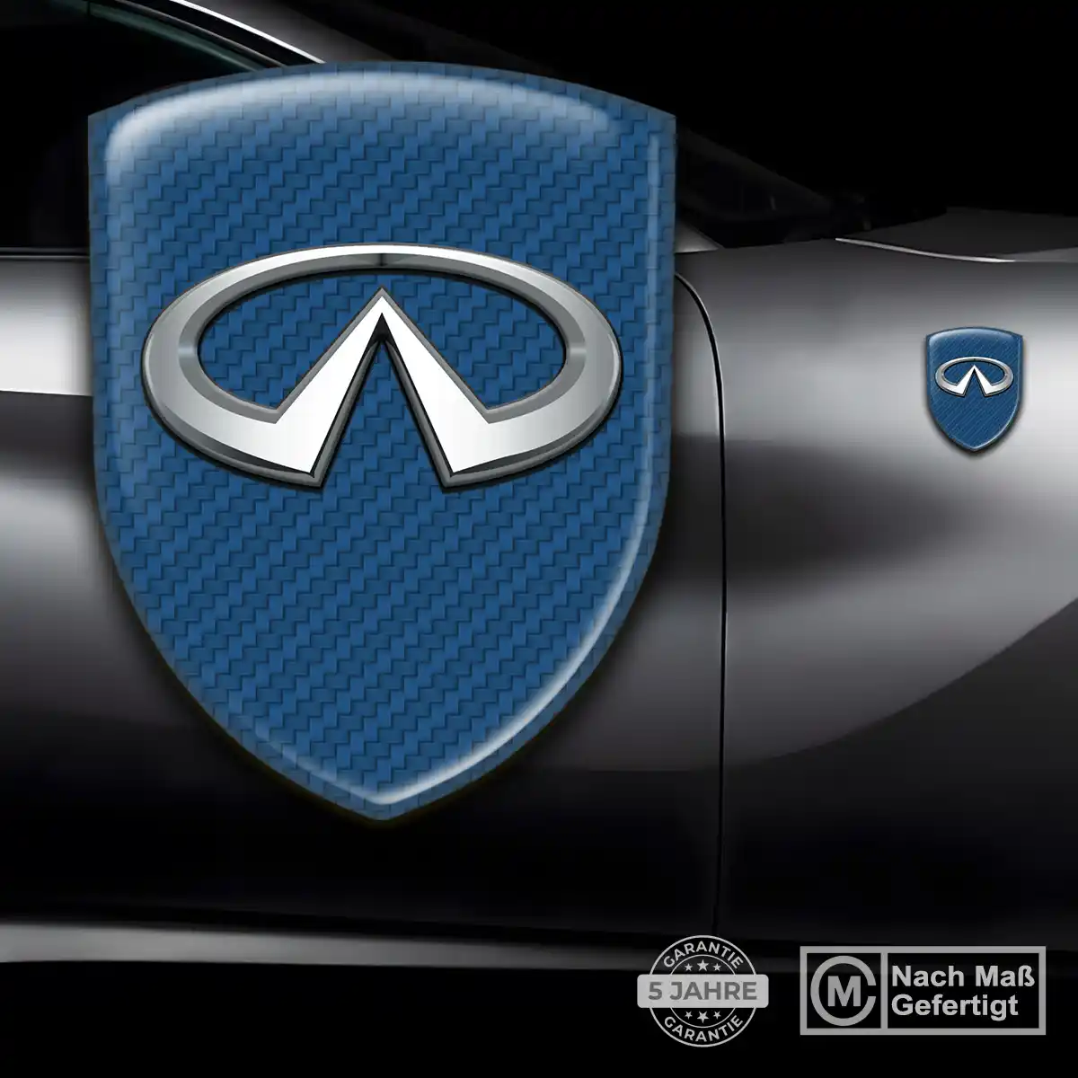 Infiniti Aufkleber 3D Gel Wappen Premiumqualität
