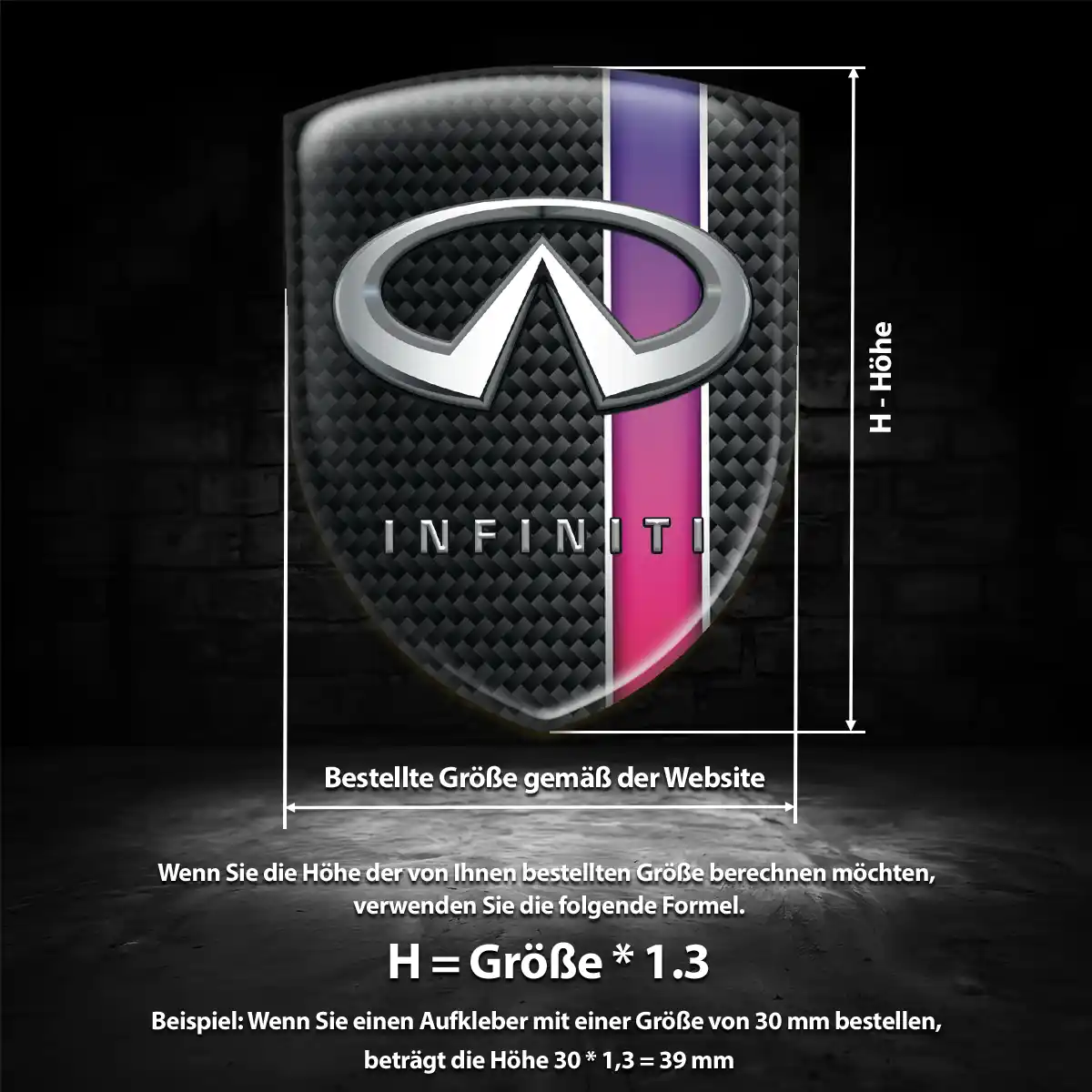 Infiniti Aufkleber Auto Exterieurdesign