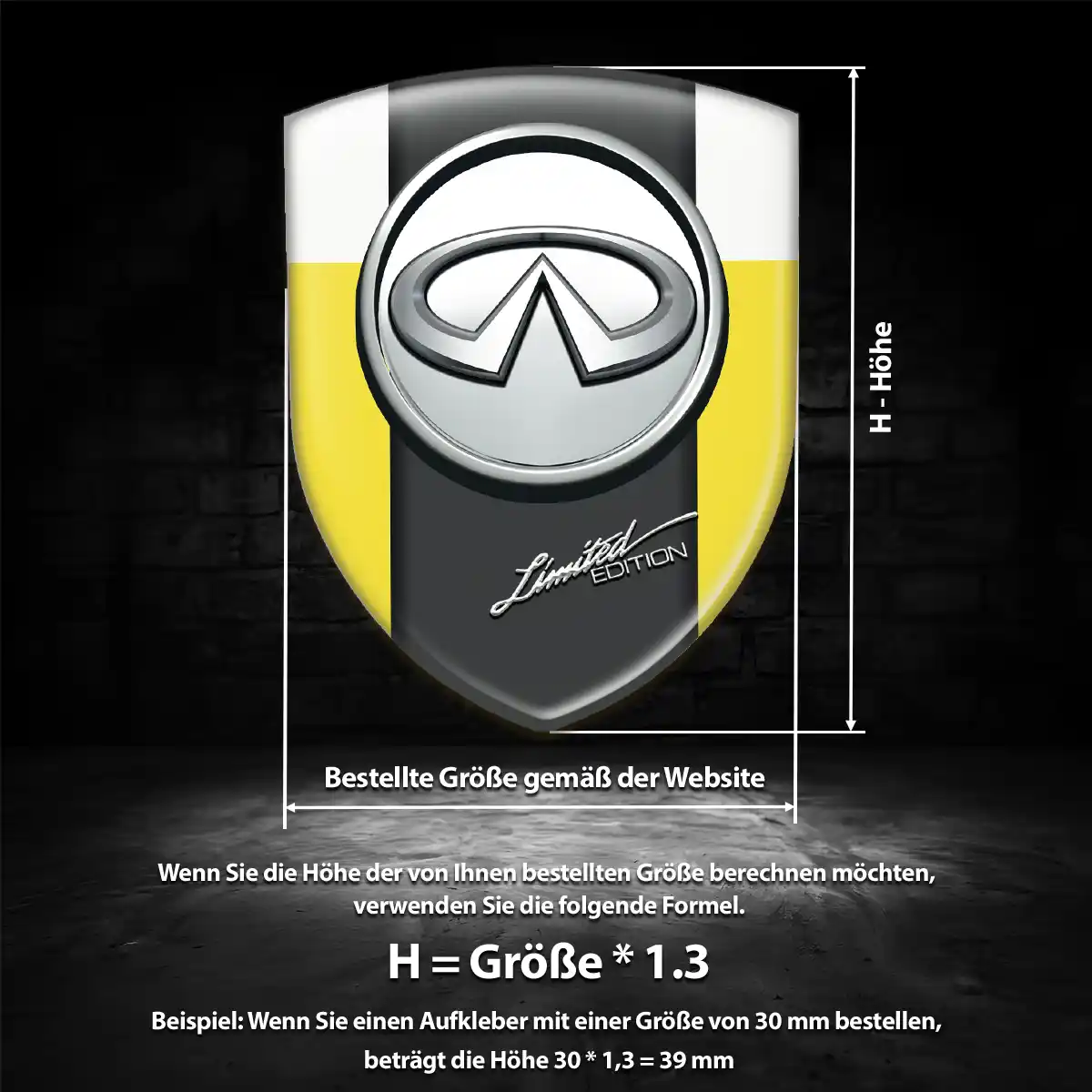 Infiniti Aufkleber Auto Modernes Design