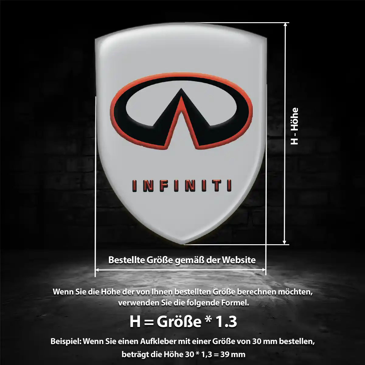Infiniti Aufkleber Überzeugende Qualität