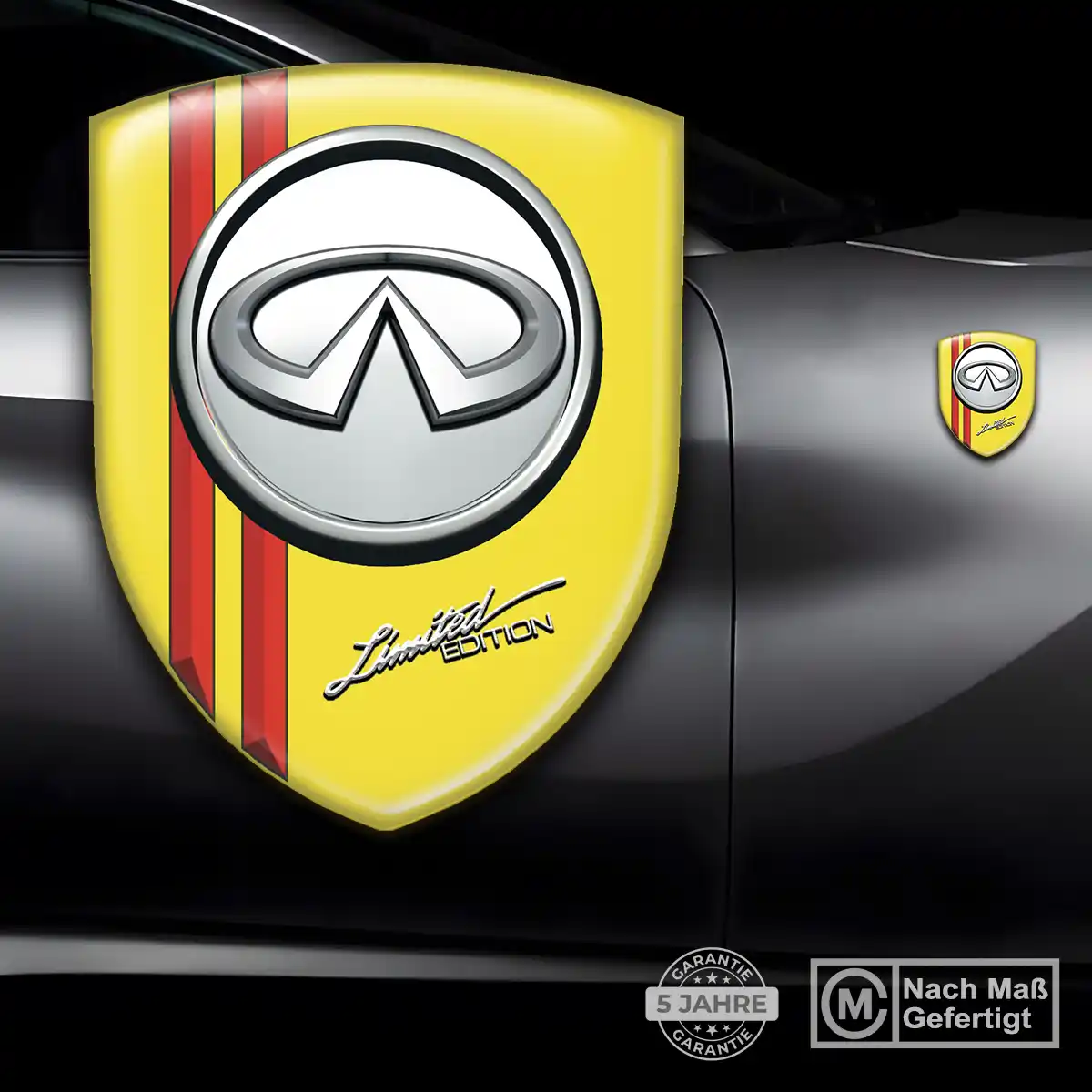 Infiniti Aufkleber Emblem Ausdrucksstarkes Design