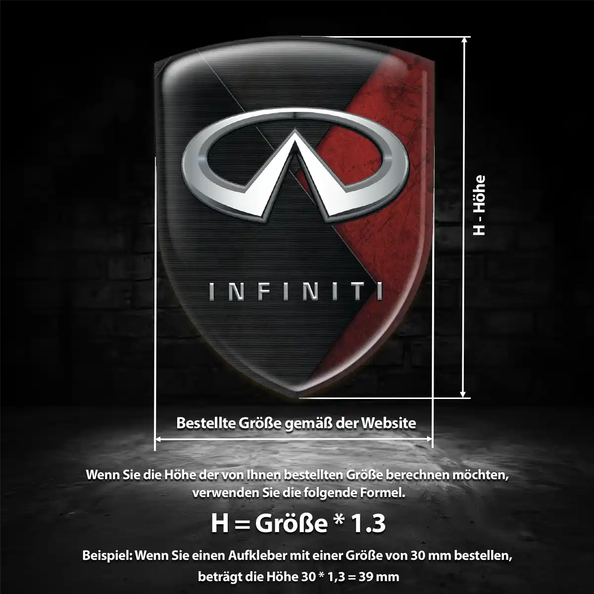 Infiniti Aufkleber Emblem Auto Luxus-Edition