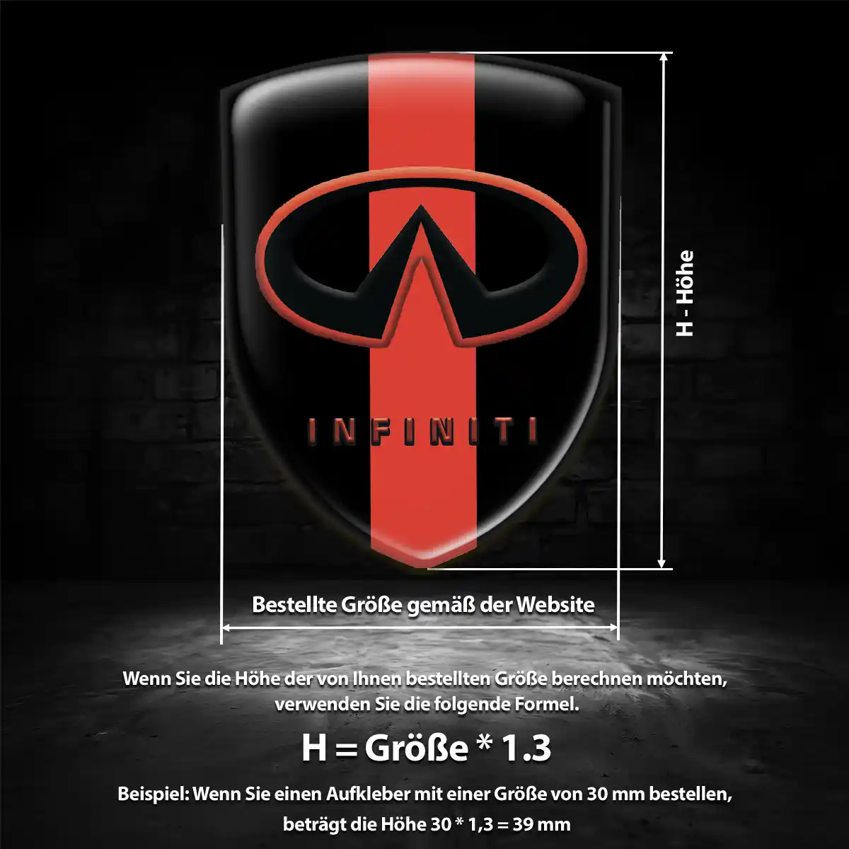 Infiniti Aufkleber Emblem Auto Modernes Design