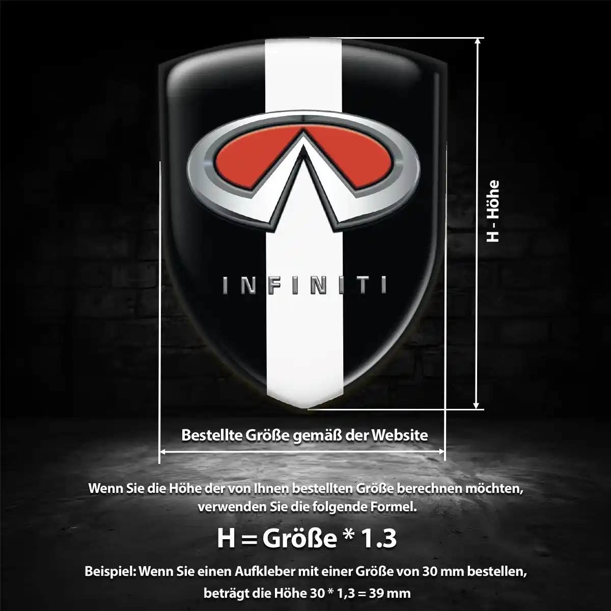 Infiniti Aufkleber Emblem Auto Tuningfahrzeug