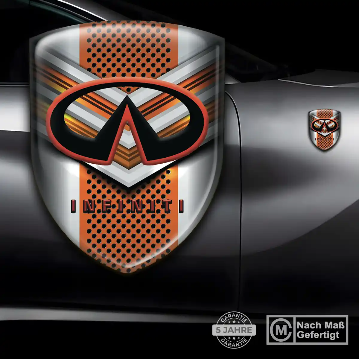 Infiniti Aufkleber Emblem Tuningfahrzeug