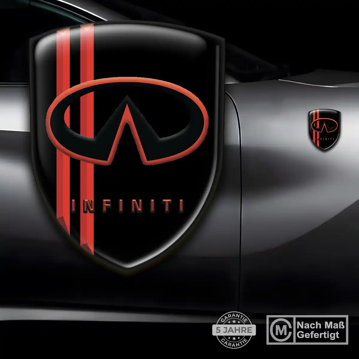 Infiniti Aufkleber Emblem Wappen Auto Höchste Qualität