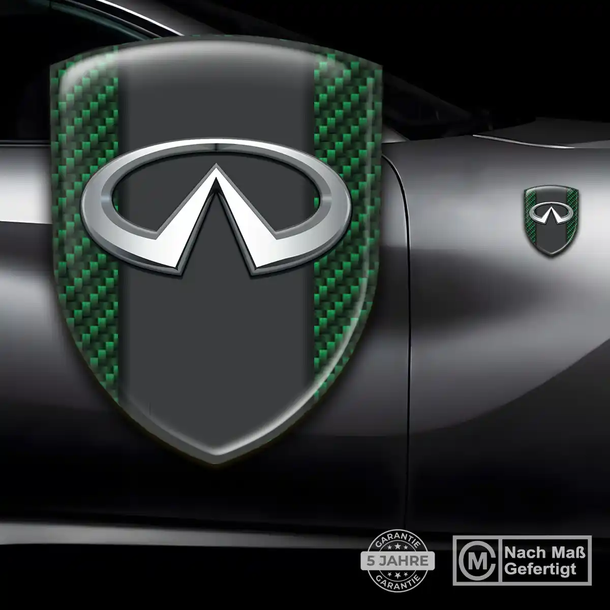 Infiniti Aufkleber Emblem Wappen Auto Premium-Edition
