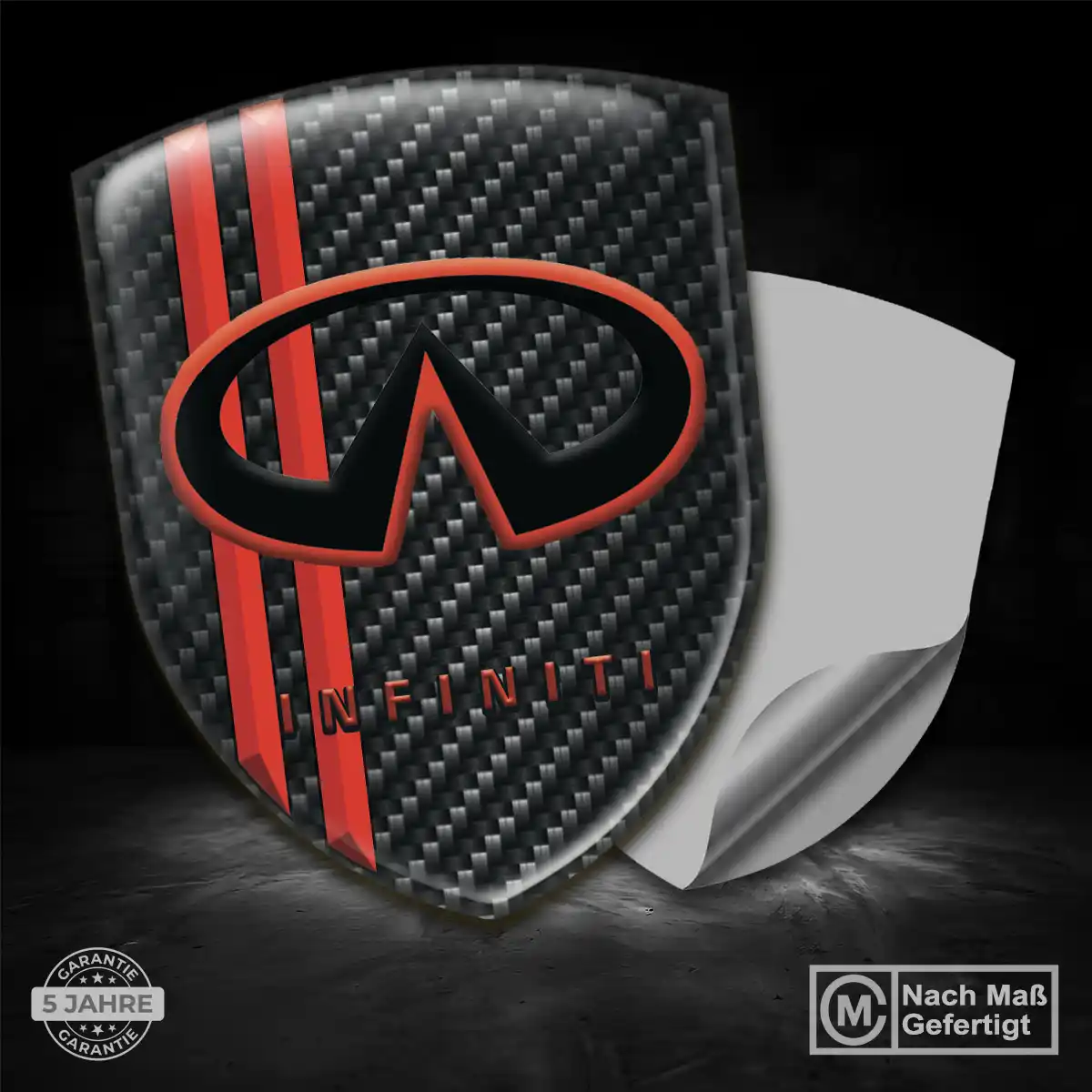 Infiniti Aufkleber Emblem Wappen Auto Stilvolles Design