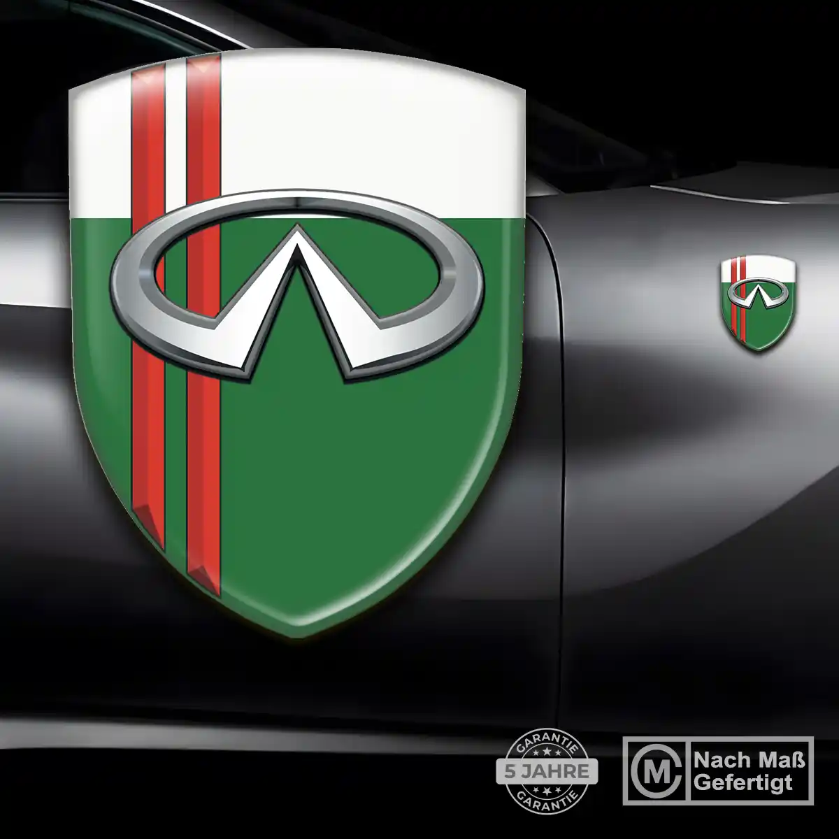 Infiniti Aufkleber Emblem Wappen Hochwertiges Harz