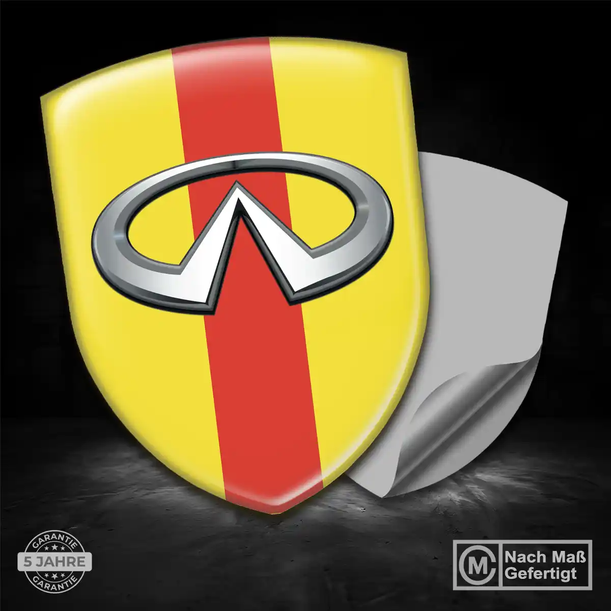 Infiniti Aufkleber Emblem Wappen Interieurdesign
