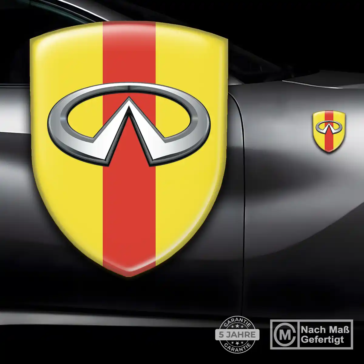 Infiniti Aufkleber Emblem Wappen Interieurdesign