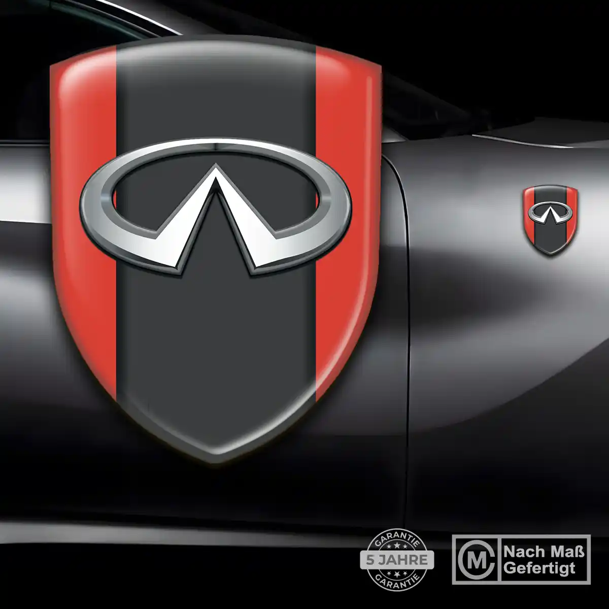 Infiniti Aufkleber Emblem Wappen Tuningfahrzeug