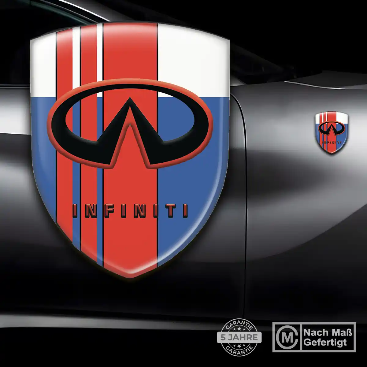 Infiniti Aufkleber Embleme Silikon Anspruchsvolles Design