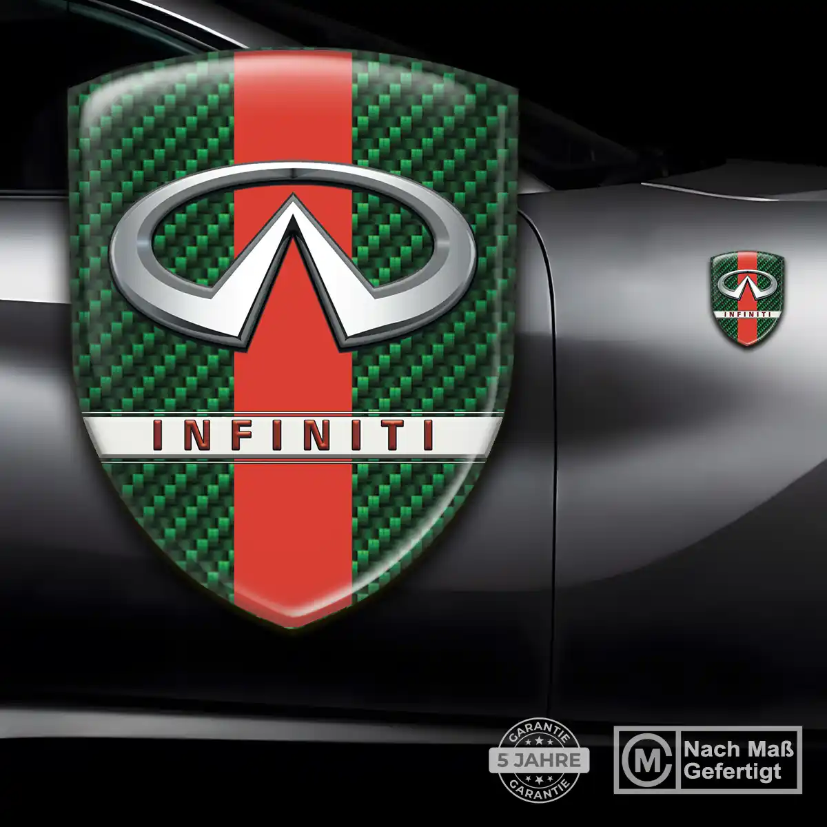 Infiniti Aufkleber Embleme Silikon Ausdrucksstarkes Design
