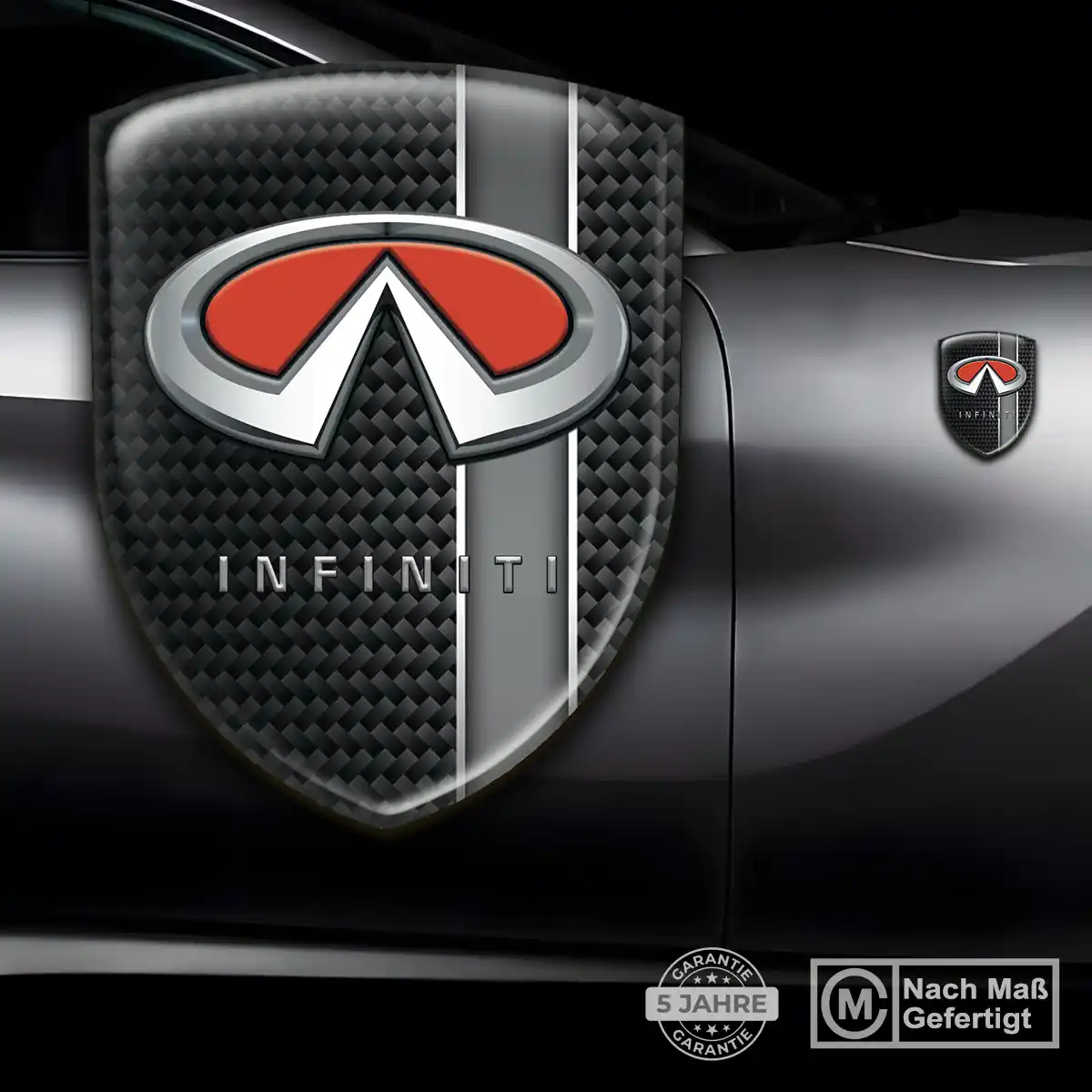 Infiniti Aufkleber Embleme Silikon Auto Edles Design