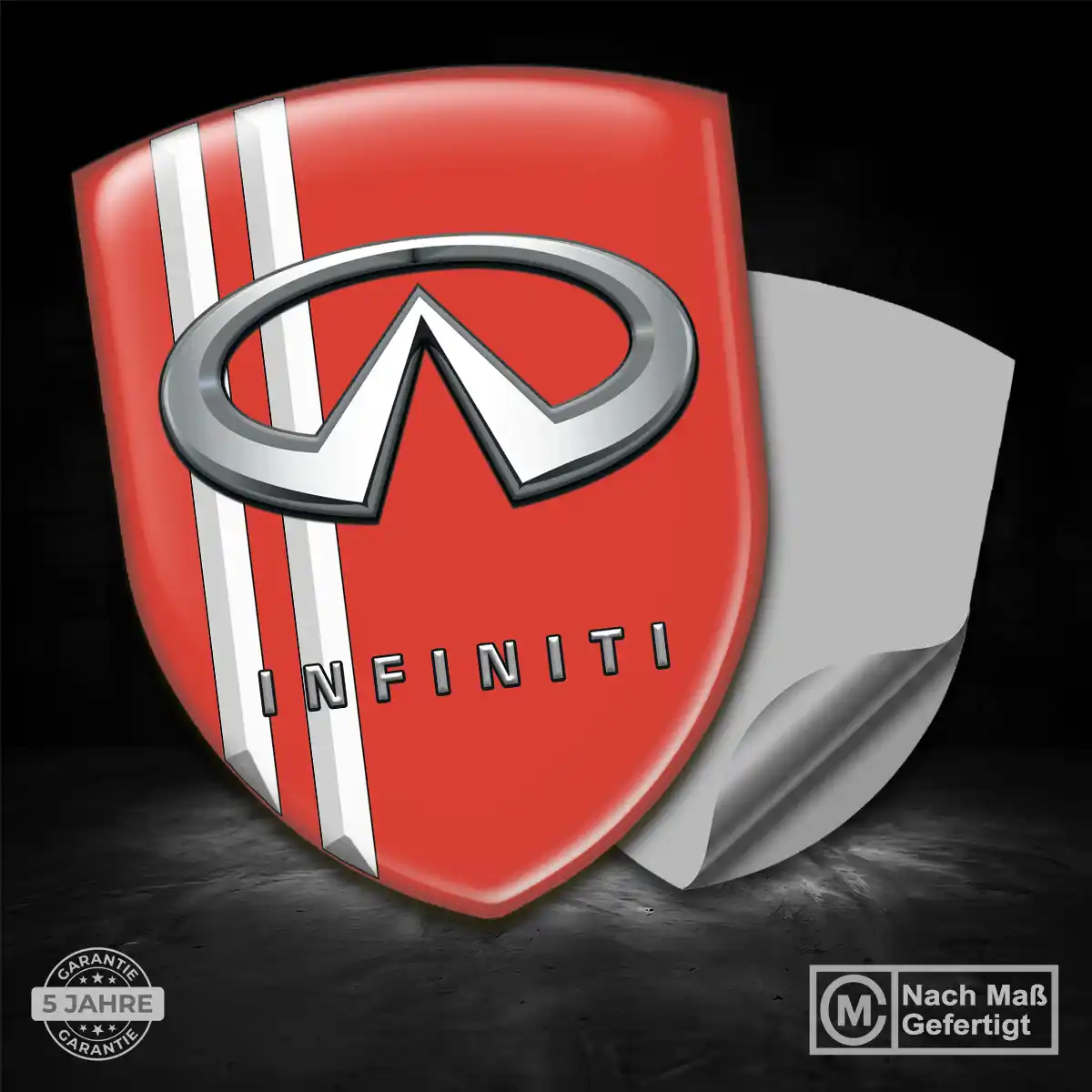 Infiniti Aufkleber Embleme Silikon Auto Elegantes Design