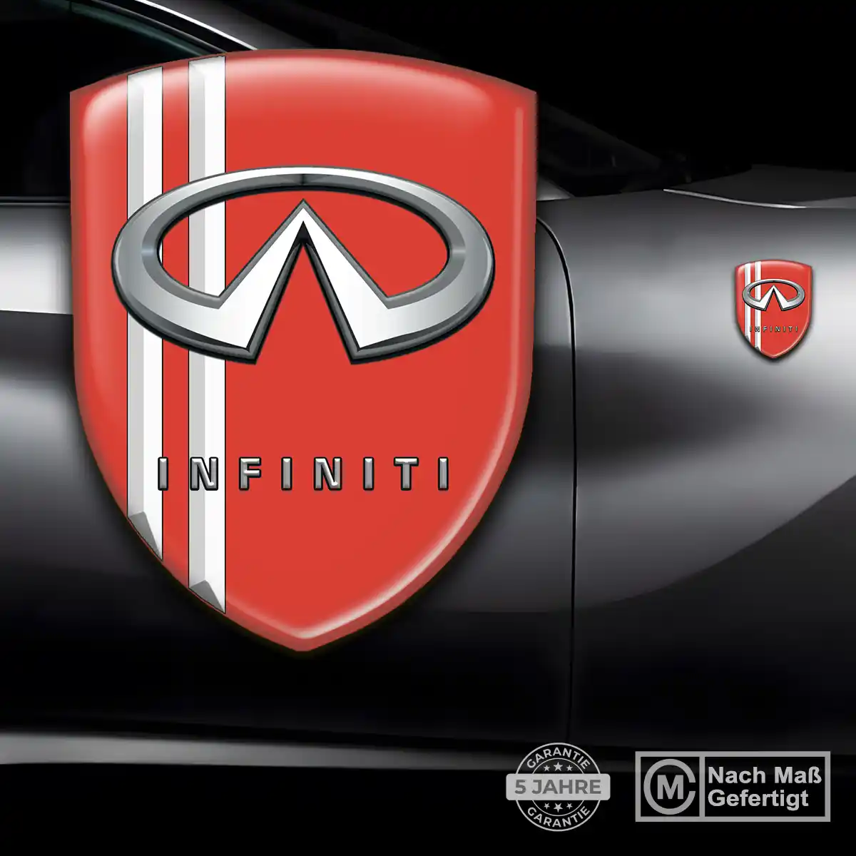Infiniti Aufkleber Embleme Silikon Auto Elegantes Design