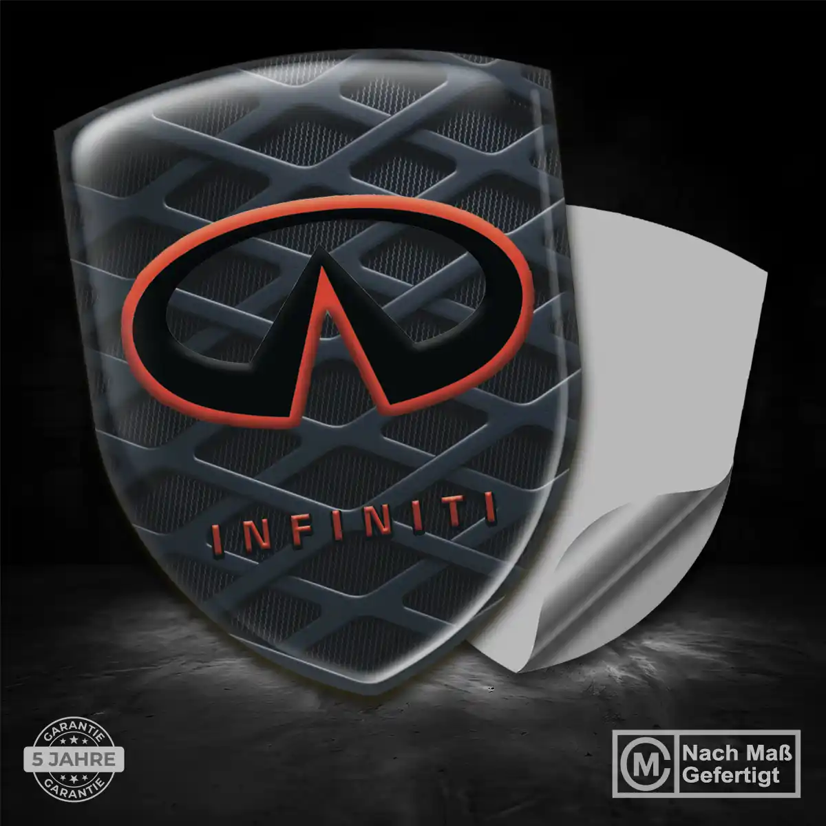 Infiniti Aufkleber Embleme Silikon Auto Höchste Qualität