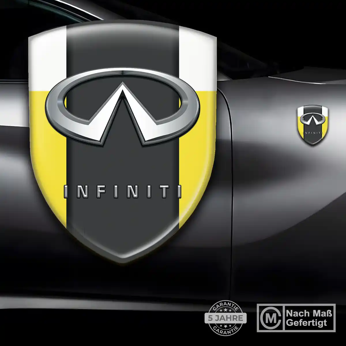 Infiniti Aufkleber Embleme Silikon Auto Hochwertiges Harz