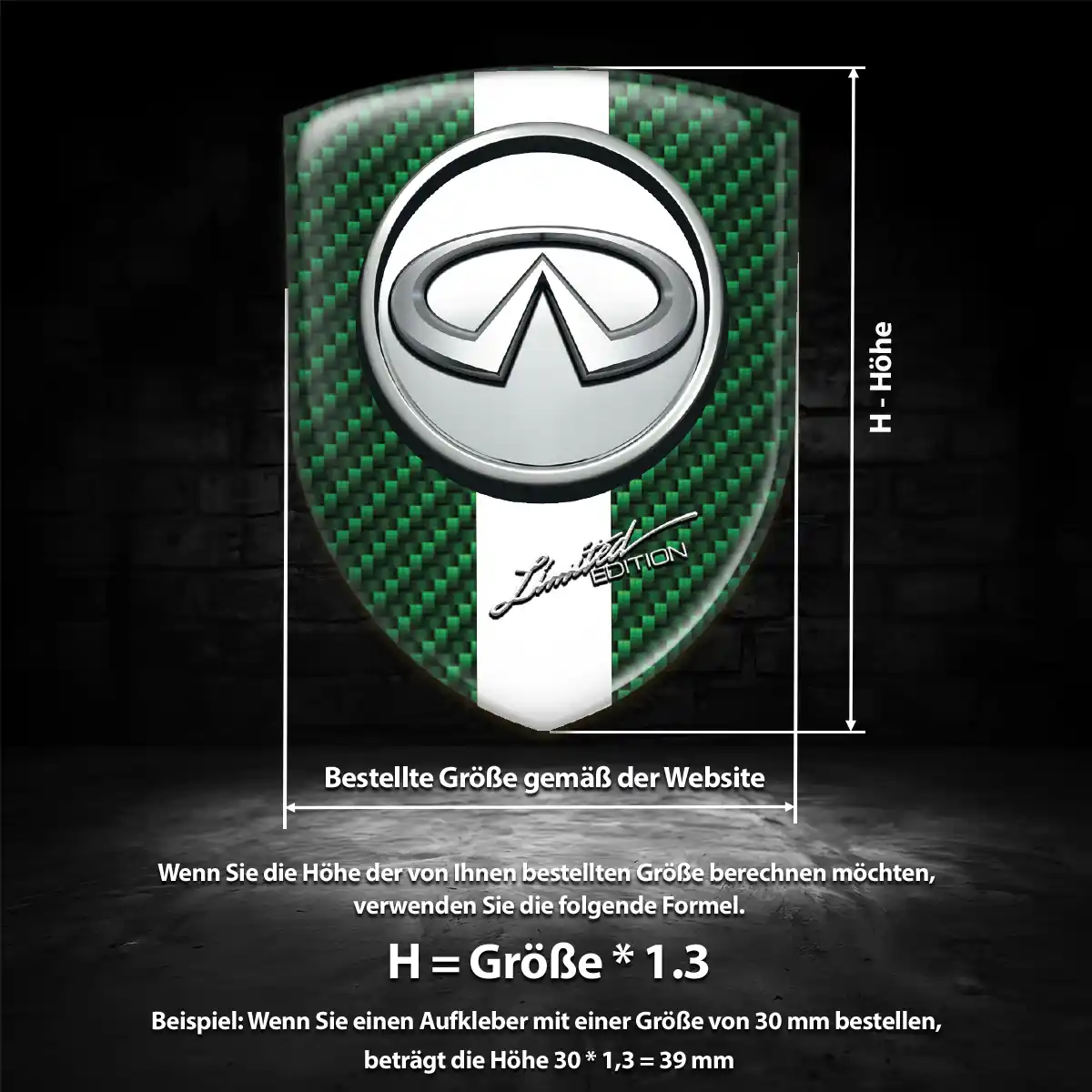 Infiniti Aufkleber Embleme Silikon Auto Hohe Qualität