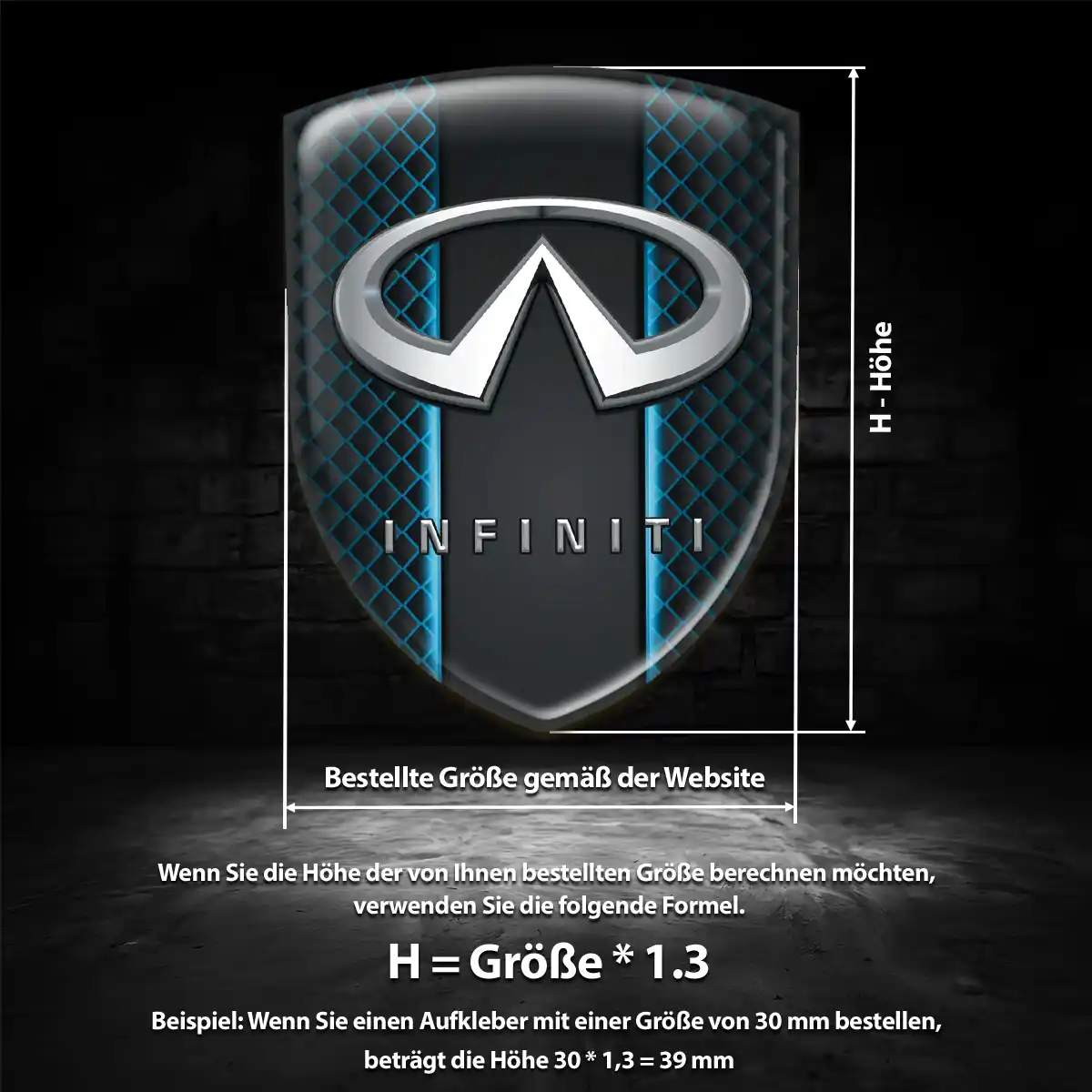 Infiniti Aufkleber Embleme Silikon Auto Stilvolles Design