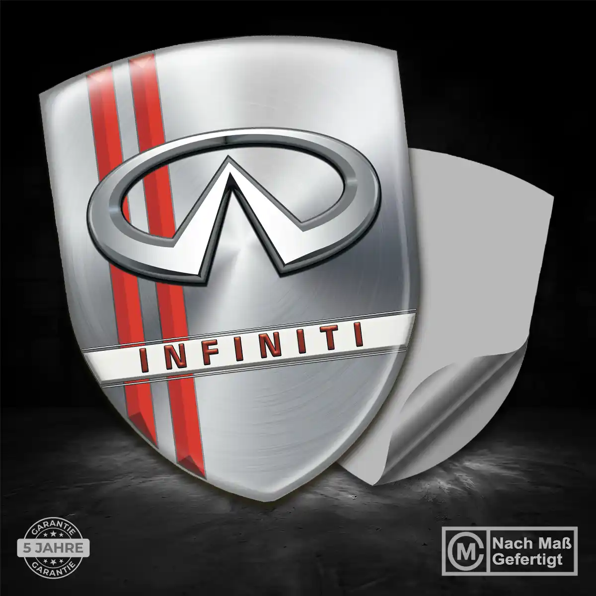 Infiniti Aufkleber Embleme Silikon Auto Tuningfahrzeug