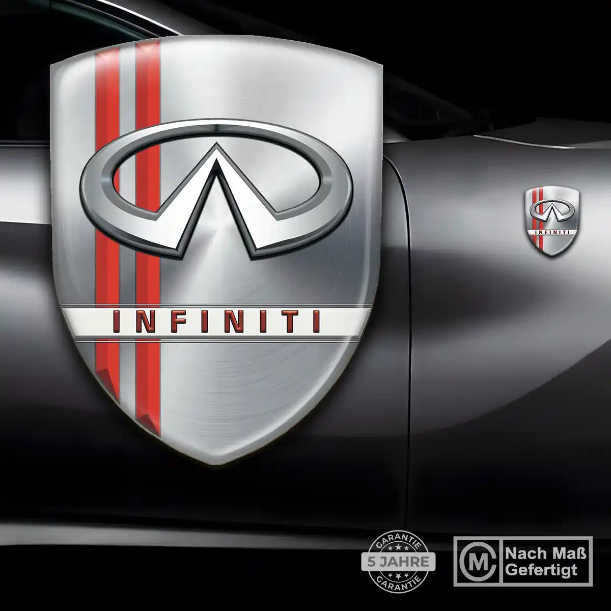 Infiniti Aufkleber Embleme Silikon Auto Tuningfahrzeug
