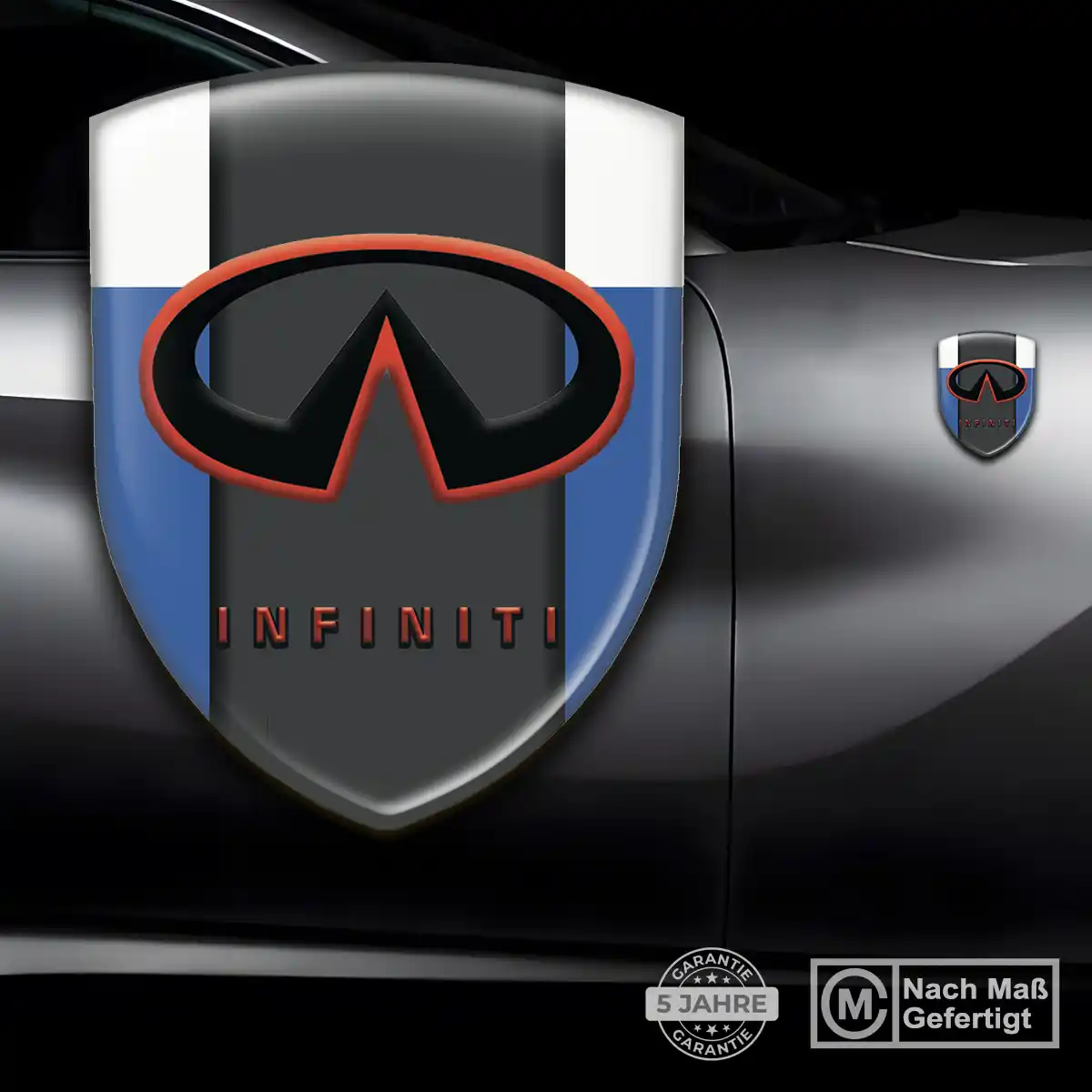 Infiniti Aufkleber Embleme Silikon Elegantes Design