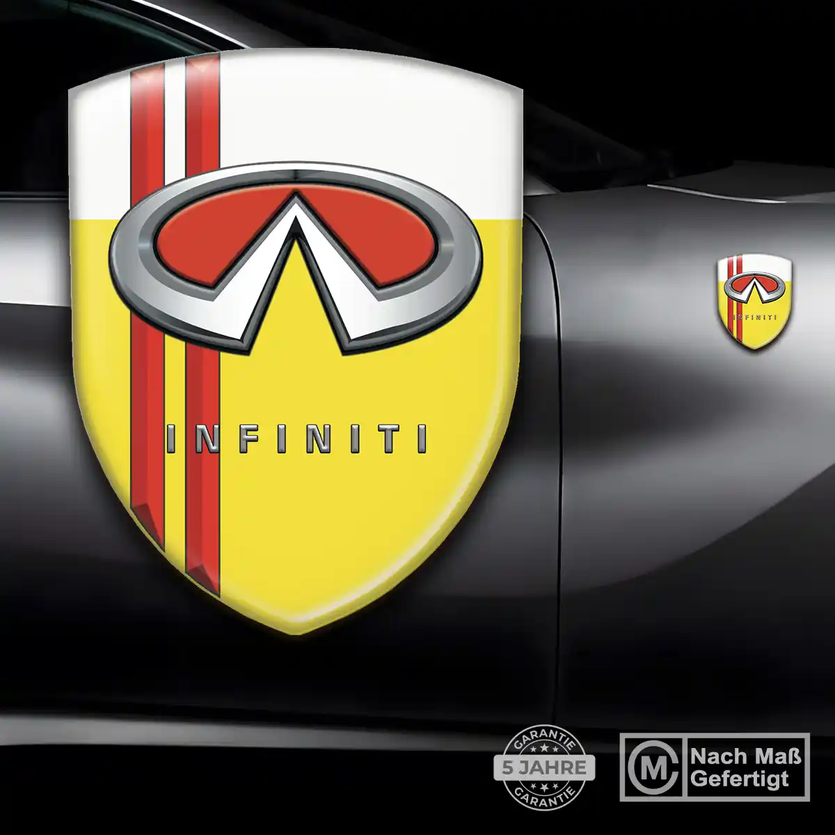 Infiniti Aufkleber Embleme Silikon Interieurdesign