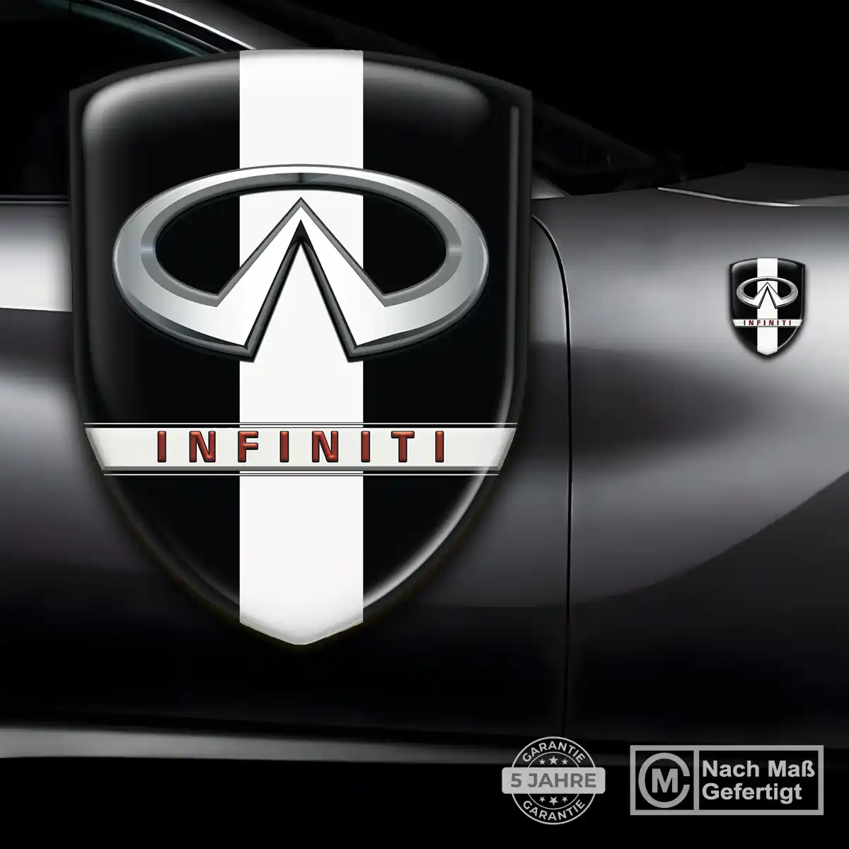 Infiniti Aufkleber Embleme Silikon Markenedition