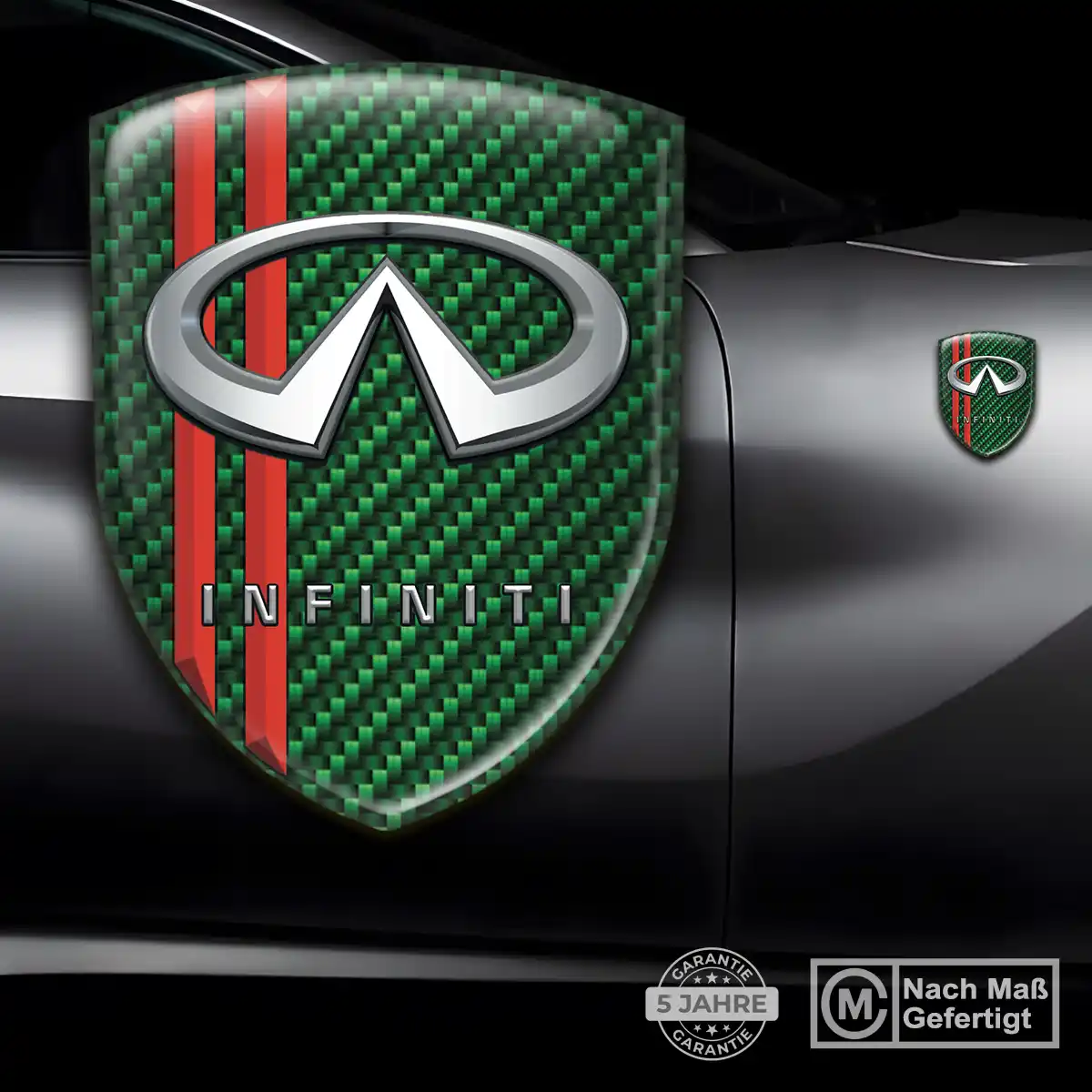 Infiniti Aufkleber Embleme Silikon Premium-Edition