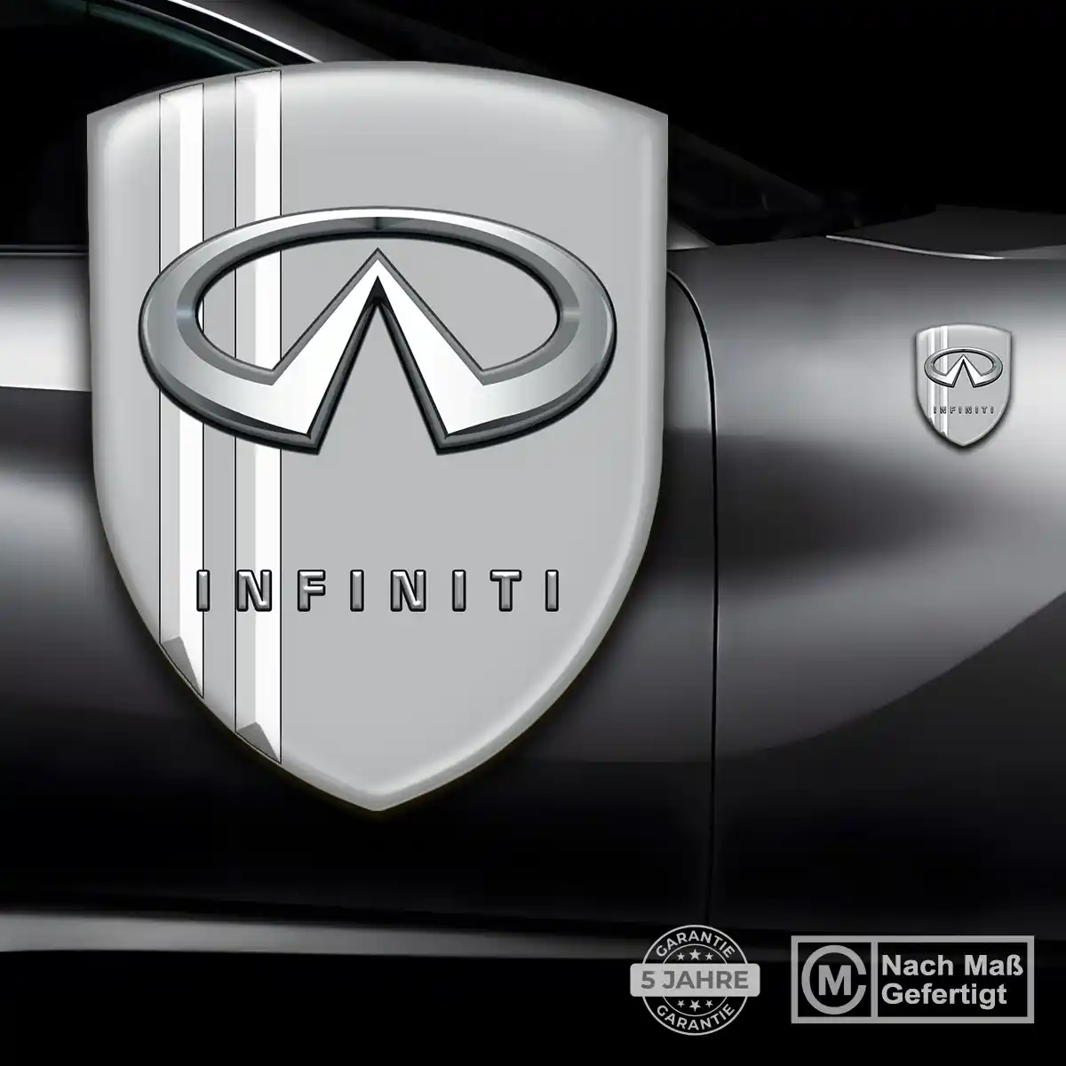 Infiniti Aufkleber Embleme Silikon Tuningfahrzeug
