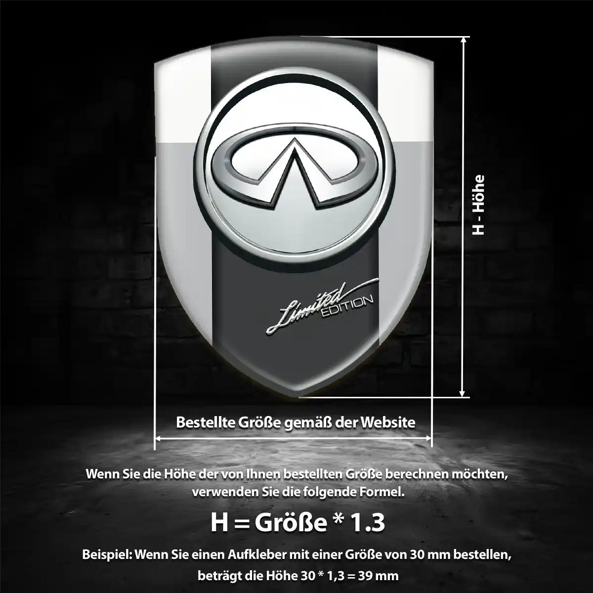 Infiniti Aufkleber Erstklassige Qualität
