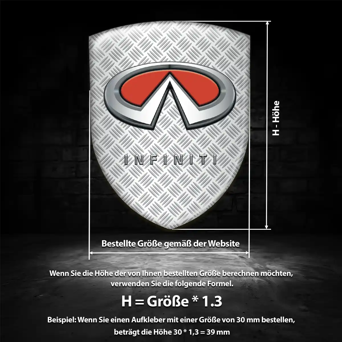Infiniti Aufkleber Exterieurdesign